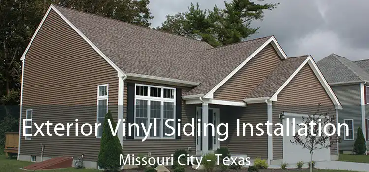 Exterior Vinyl Siding Installation Missouri City - Texas