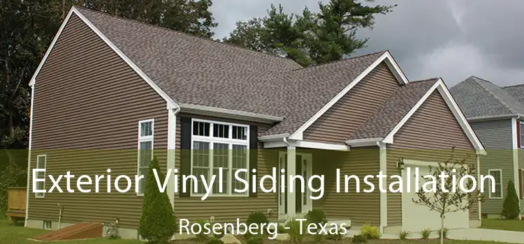 Exterior Vinyl Siding Installation Rosenberg - Texas