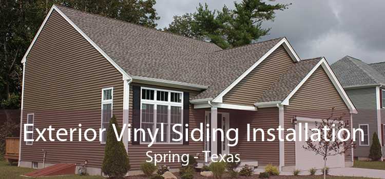 Exterior Vinyl Siding Installation Spring - Texas