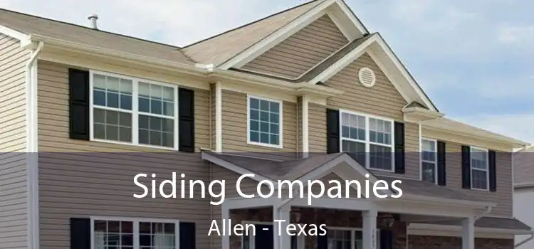 Siding Companies Allen - Texas