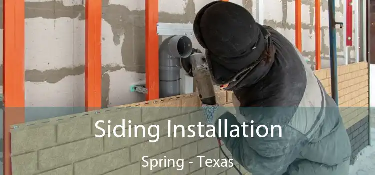 Siding Installation Spring - Texas