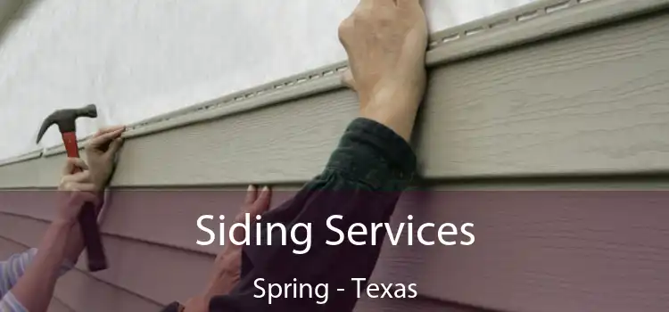 Siding Services Spring - Texas