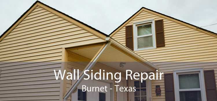 Wall Siding Repair Burnet - Texas