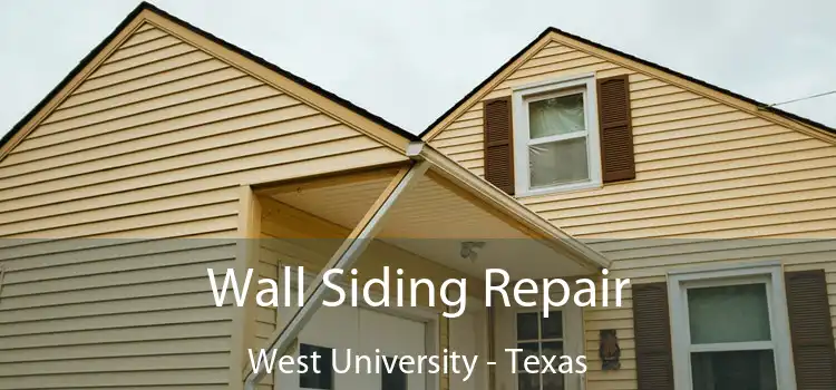 Wall Siding Repair West University - Texas